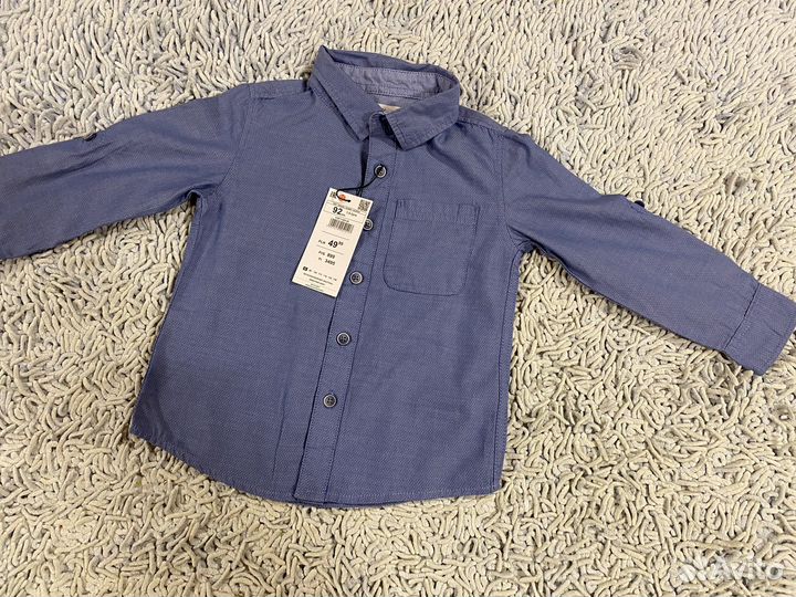 Рубашки детские на мальчика размеры с 74 по 98