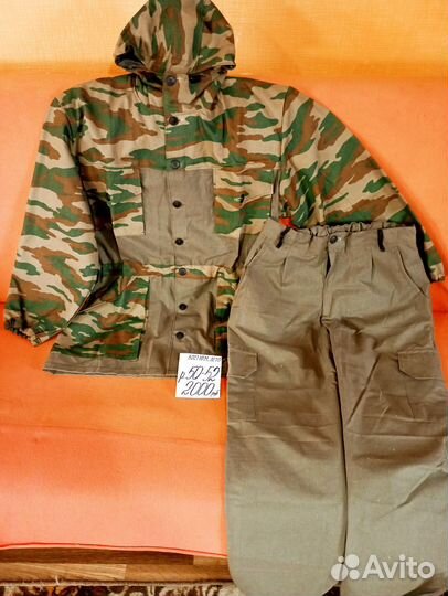 Летний камуфляжный костюм большие размеры, детский