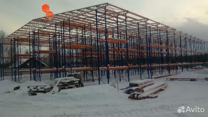 Паллетные фронтальные стеллажи для склада новые и