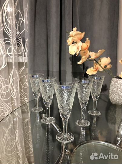 Фужеры хрустальные СССР