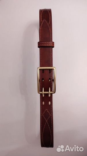 Ремень кожаный ручной работы