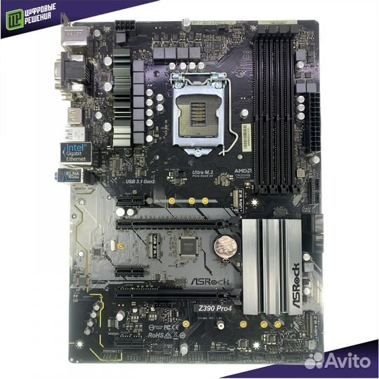 1151v2 Материнская плата ASRock Z390 Pro4