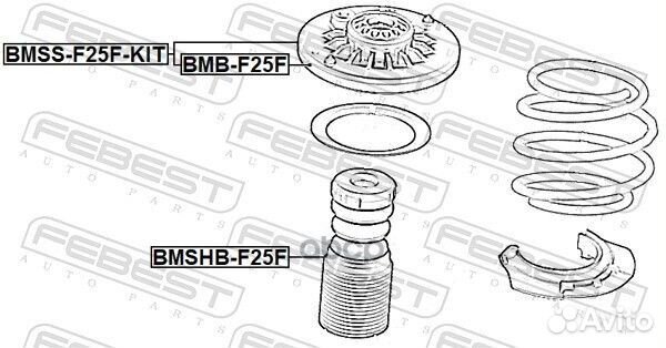 Подшипник опоры переднего амортизатора Febest 958