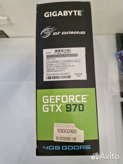 Видеокарта Gigabyte GeForce GTX 970 G1 gaming 4GB
