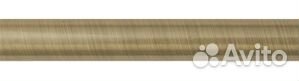 Штанга гладкая 200 см золото антик 16 мм; 650