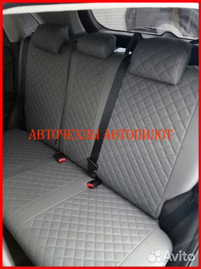 Чехлы Автопилот Mitsubishi ASX из экокожи серые