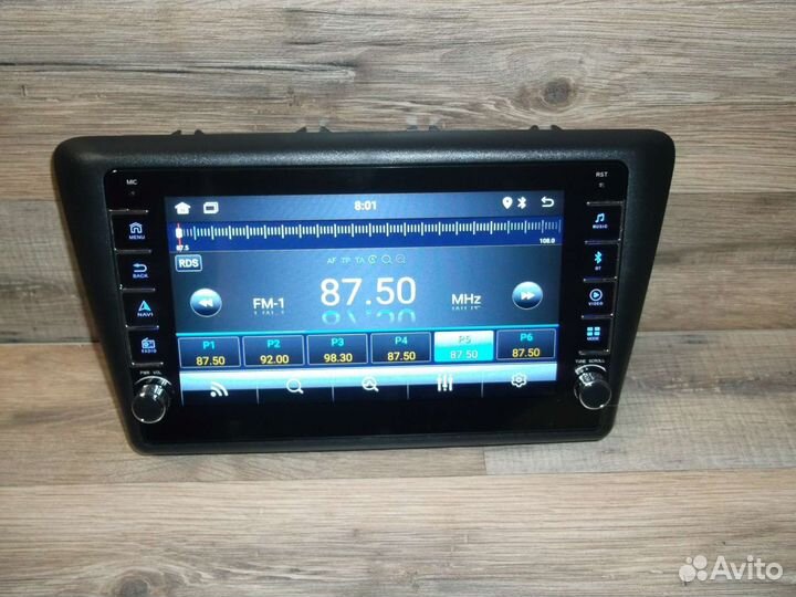 Магнитола Skoda Rapid Android физические кнопки