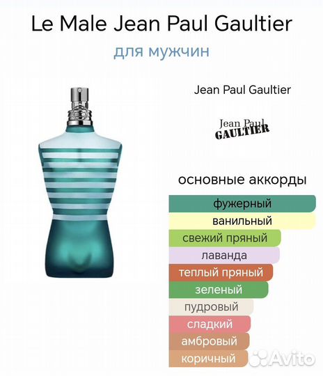 Le Male Jean Paul Gaultier 125 мл