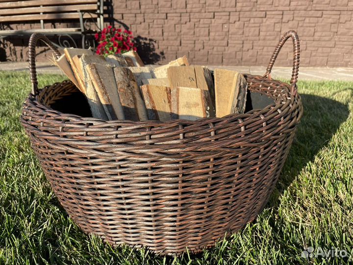 Дровница из ротанга 60 л