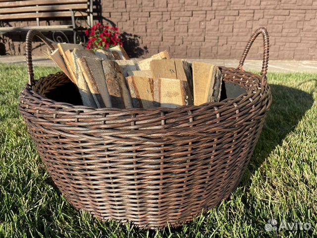 Дровница из ротанга 60 л