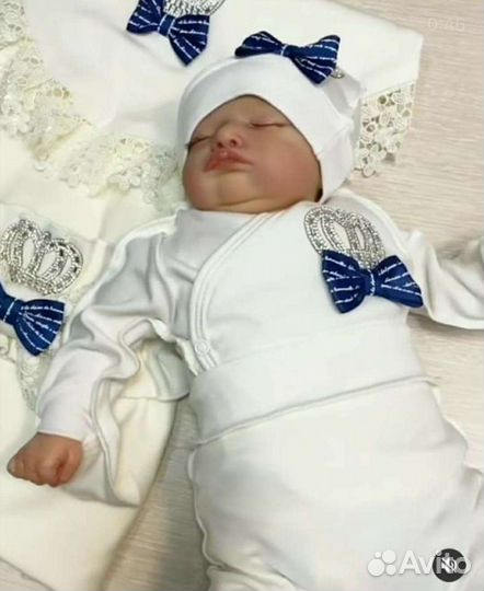 Комплект на выписку для мальчика, лето