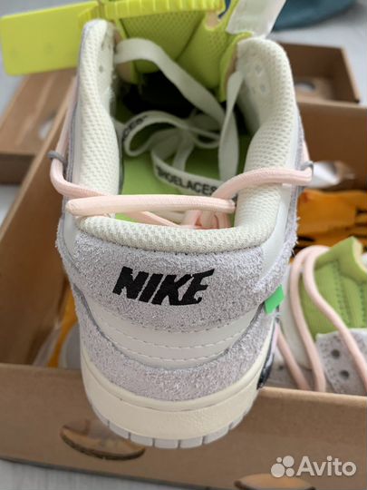 Кроссовки nike sb dunk low off white