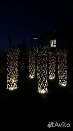 Беседка живая плетёная растущая