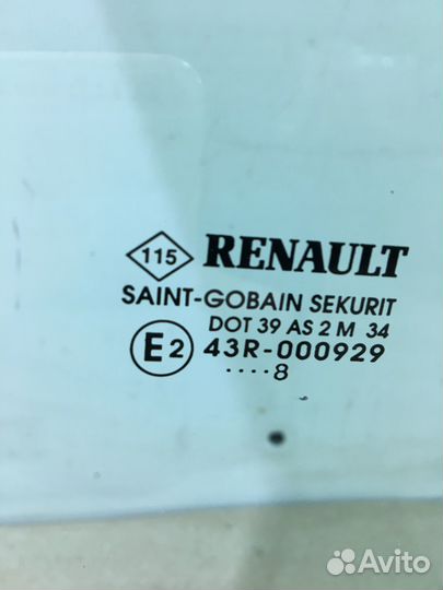 Стекло двери передней правой Renault Megane 2