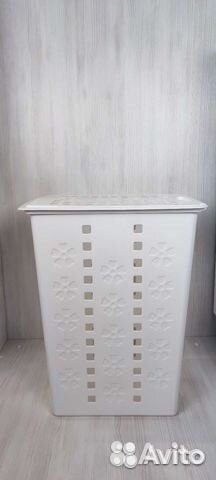 Корзина для ванных комнат Виолетта 30л белый