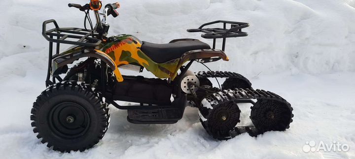 Детский электрический снегоход, квадроцикл