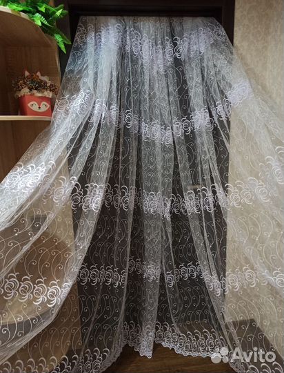 Тюль отрез без пошива