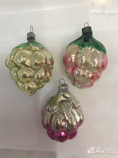 Елочные игрушки ссср,Глинка,часы прожектор каталог