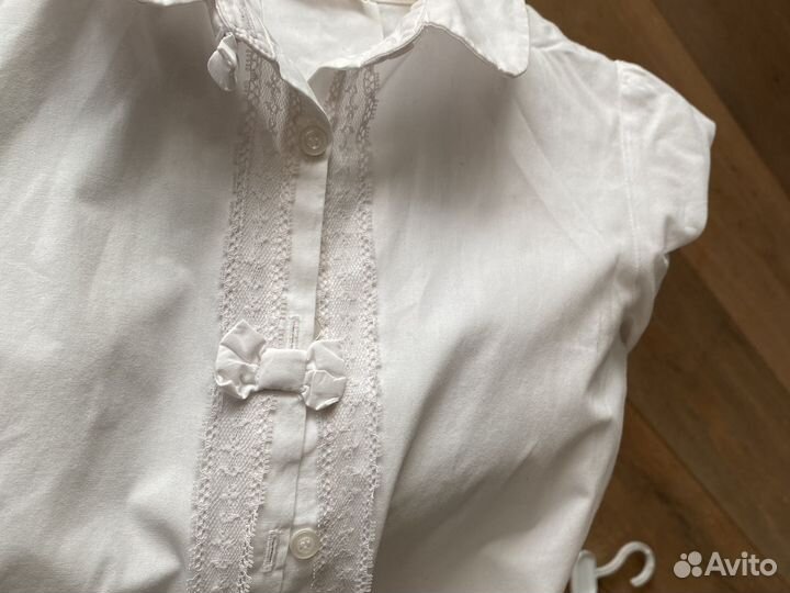Блузка детская школьная х/б