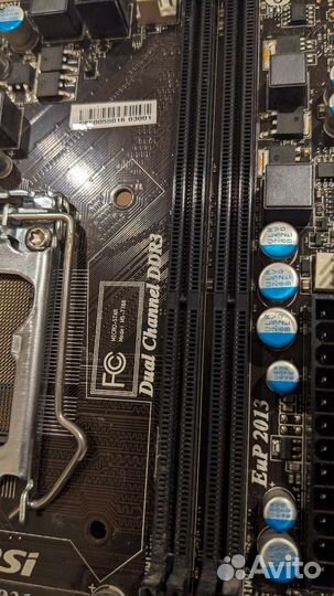 Материнская плата MSI H61M-P31 W8 сокет 1155