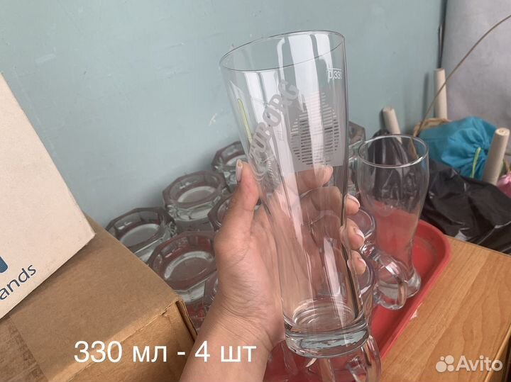 Стаканы, кружки пивные