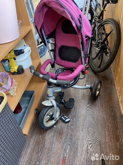 Детский велосипед с родительской ручкой