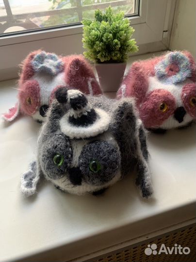 Вязаная сова Игрушка ручной работы