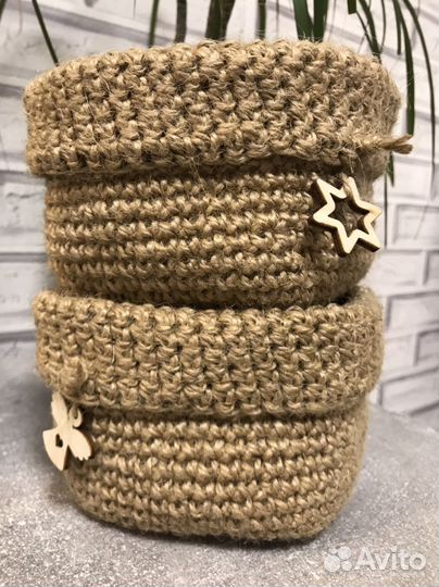 Корзинка декор/упаковочная корзинка