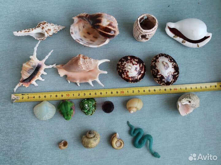 Декор для аквариума замок ракушки фигурки