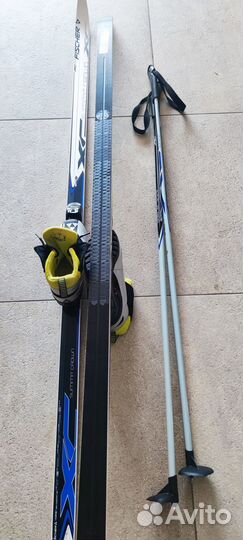 Лыжи беговые fisher полный комплект