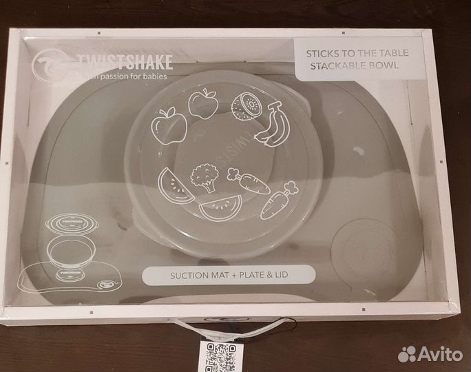 Коврик Twistshake Click Mat с тарелкой