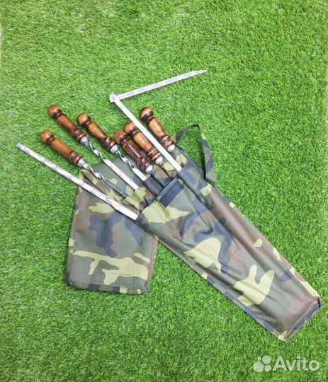 Шампура в чехле + таганок