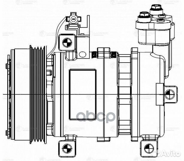 Lcac 2212 компрессор кондиционера Subaru Fores