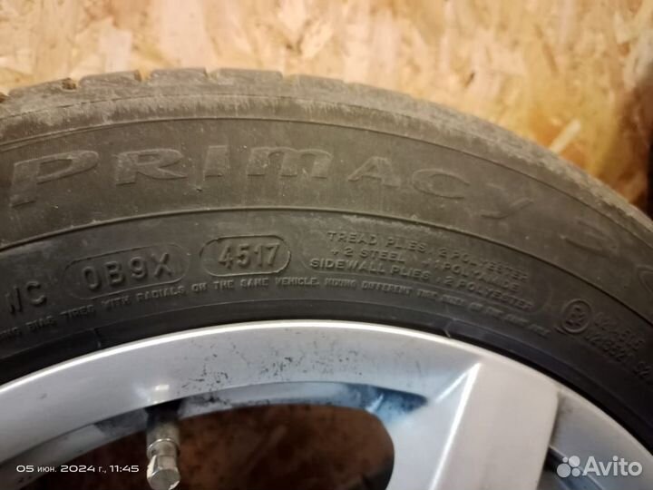 Комплект литые диски alutec,шины Michelin Primacy3