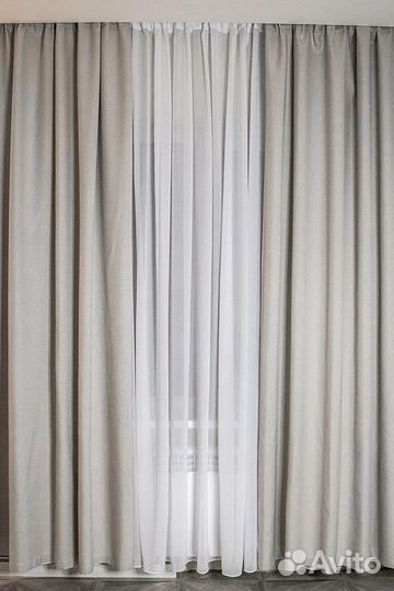 Шторы блэкаут рогожка