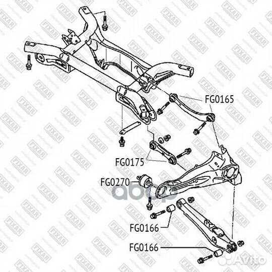 Сайлентблок заднего продольного рычага зад