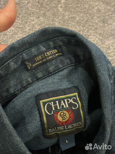 Джинсовая рубашка Chaps Ralph Lauren винтаж
