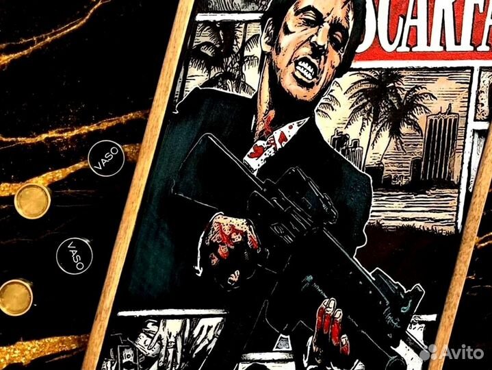 Нарды ручной работы с индивидуальным рисунком