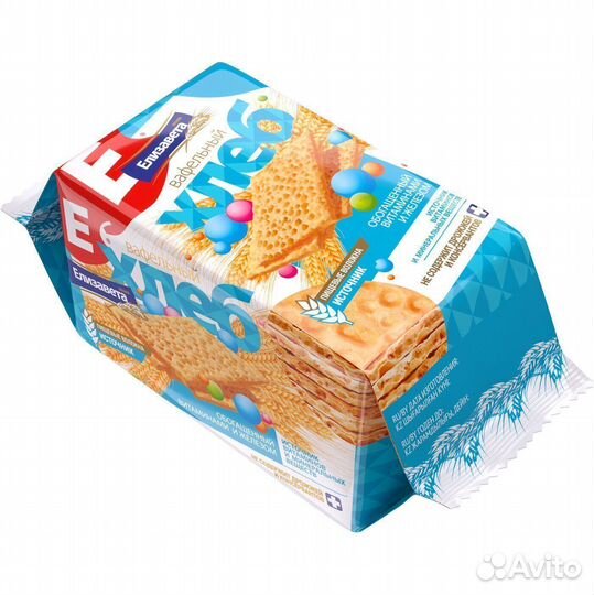 Хлеб Елизавета Вафельный с витаминами и желез 80 г