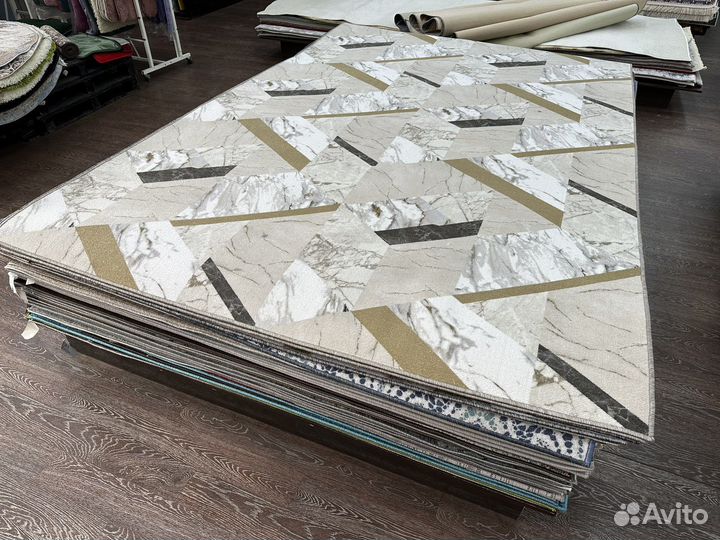 Палас 2х3 новый, мрамор