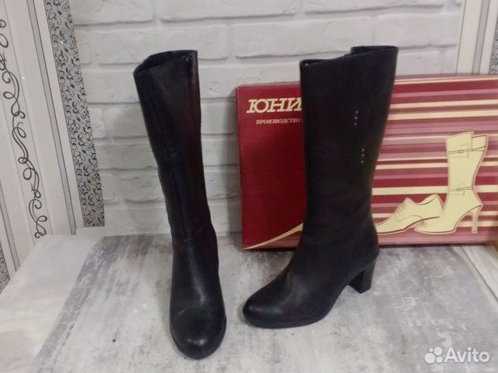 Сапоги женские зимние натуральная кожа 38р