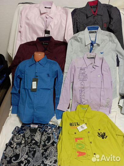 Рубашка подростковая на мальчиков