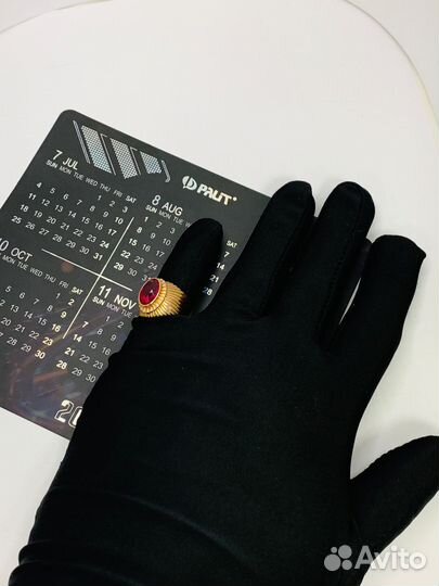 Золотое кольцо 583 СССР с рубином