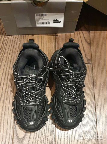 balenciaga track black