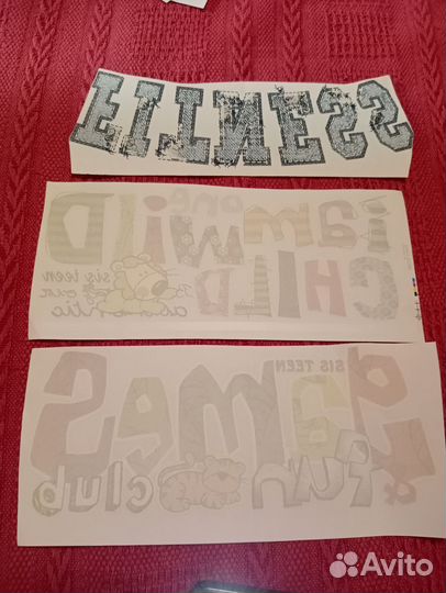 Наклейки на одежду, термотрансфер