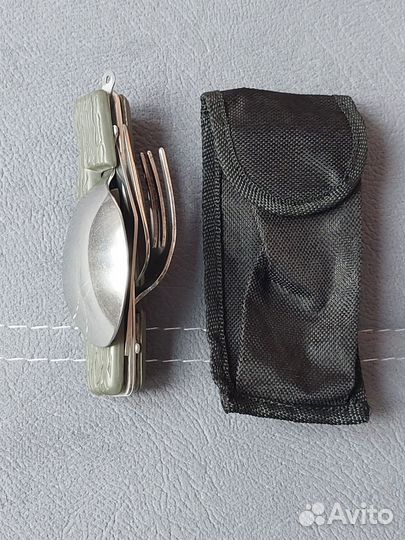 Набор складных столовых приборов 6в1 в чехле
