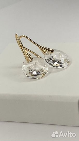 Серьги с кристаллами Preciosa