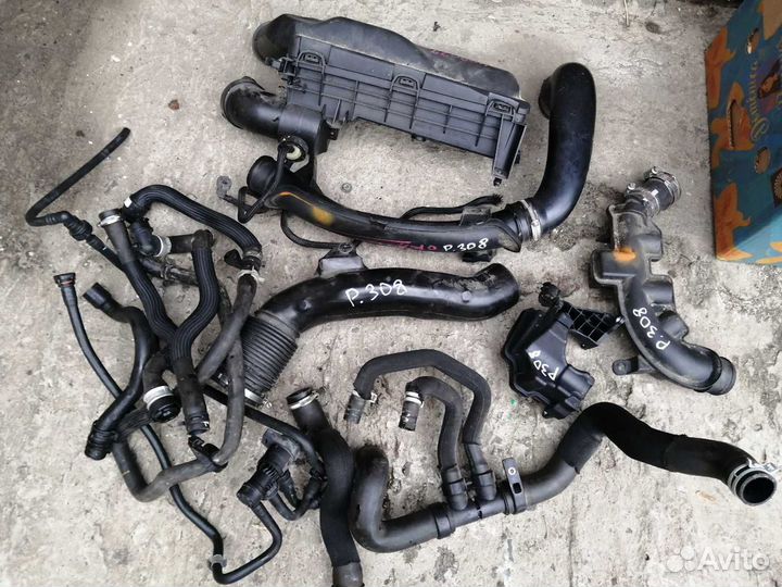 Патрубок Шланг Пежо 308 1.6 Турбо EP6 Евро 5 Евро4