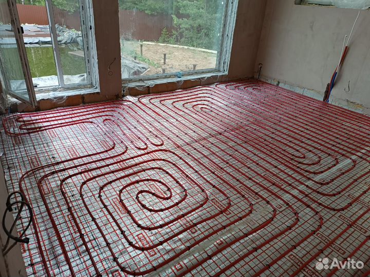 Водяной теплый пол. Монтаж отопления