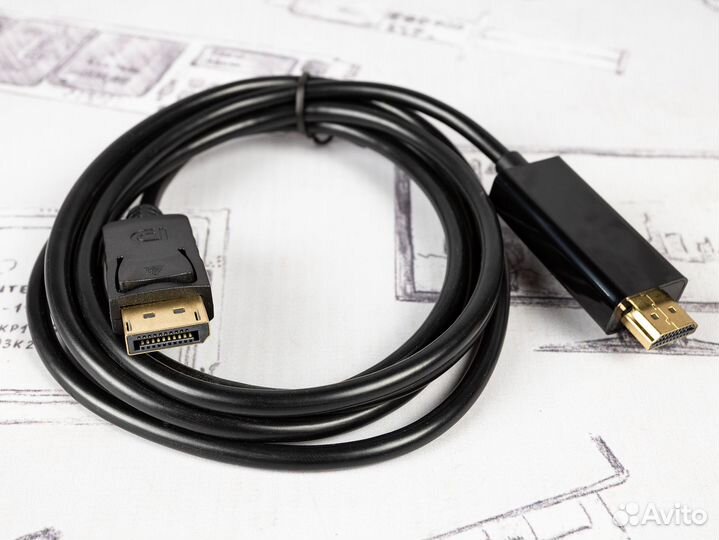 Кабель Exegate DisplayPort 20pin hdmi 19pin 1.8 м
